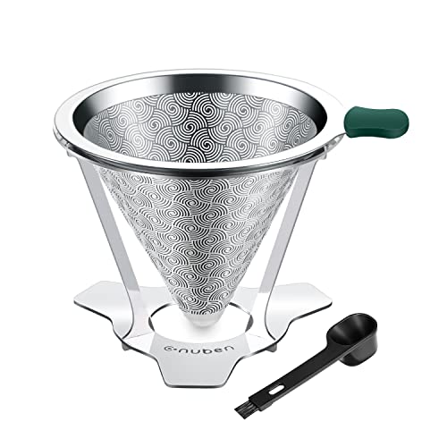 Cnuben Stainless Steel Pour Over Coffee Dripper