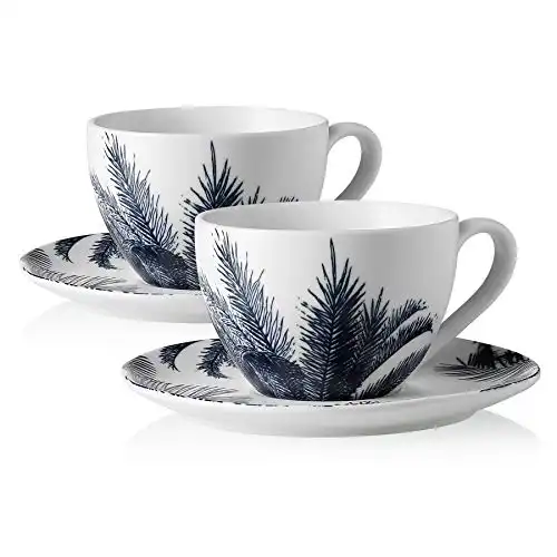 Sweese Decorative Porcelain Cappuccino Cups